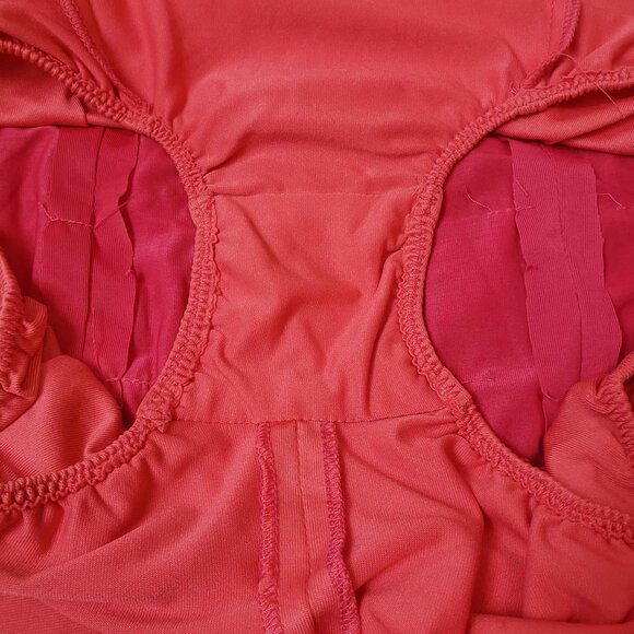 Women's Medium Pink Latin Ballroom Dance Fringe Rhinestone Dress Costume - Picture 11 of 16